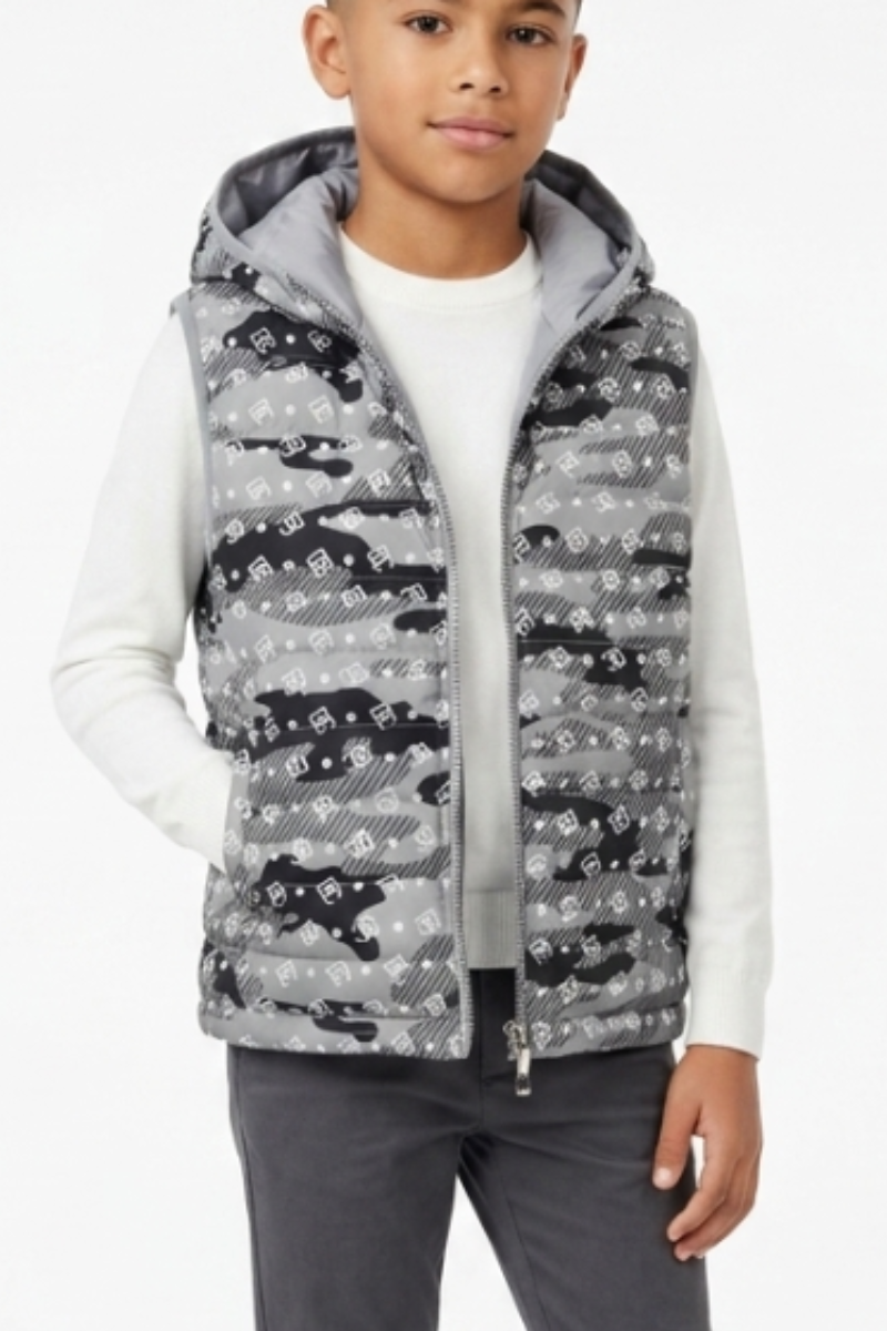 Gilet matelassé à capuche