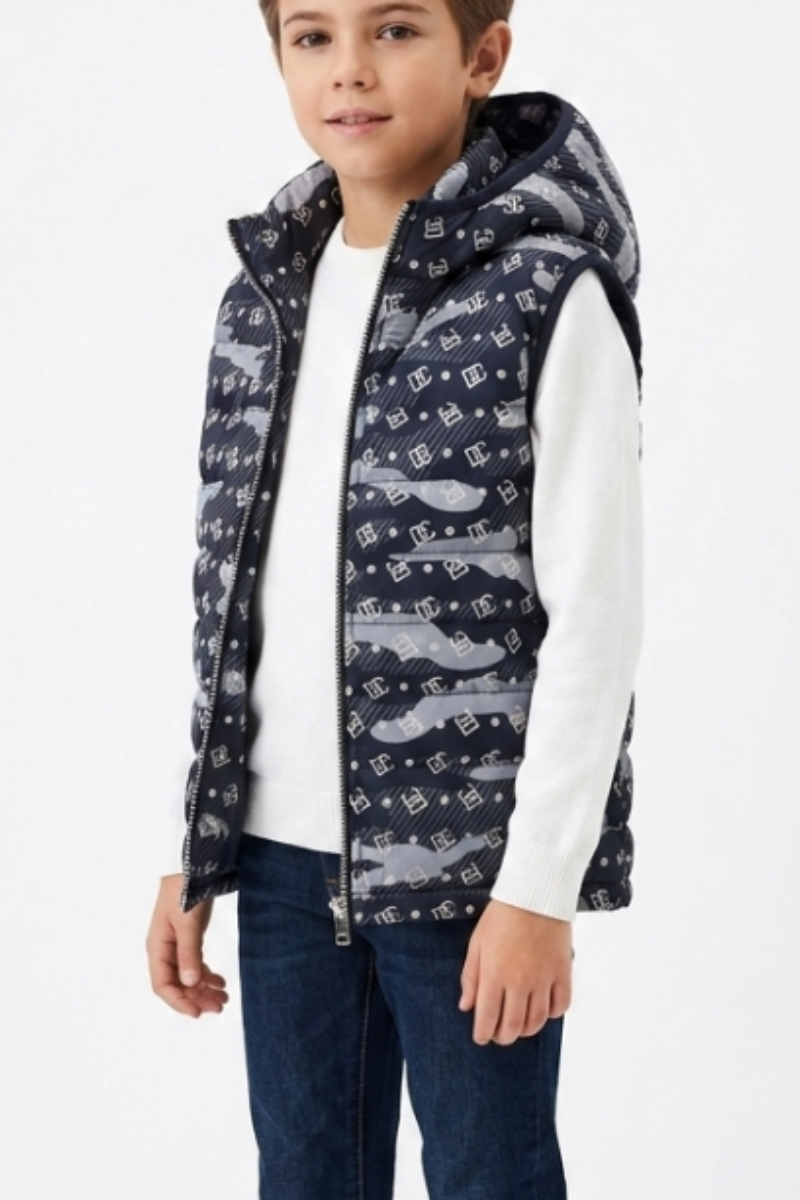 Gilet matelassé à capuche